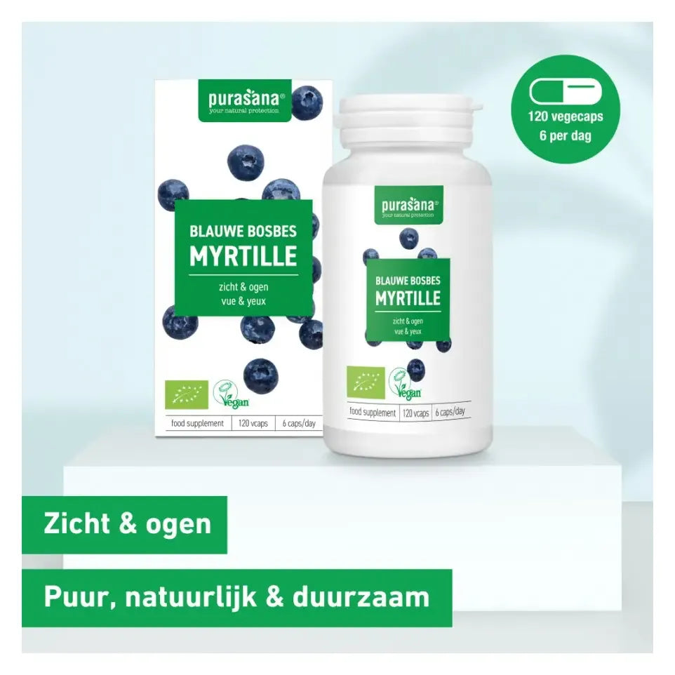 Purasana Blauwe Bosbes bio 120 vcaps