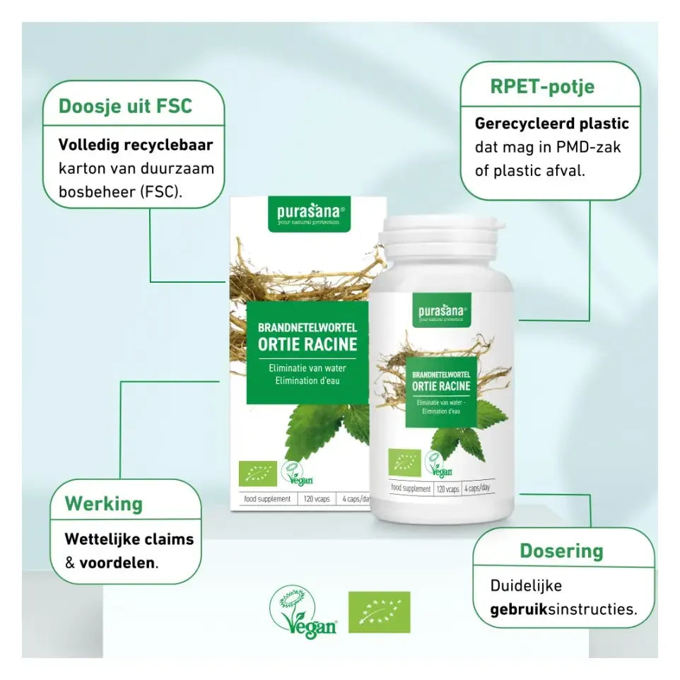 Purasana Brandnetelwortel 120 vcaps