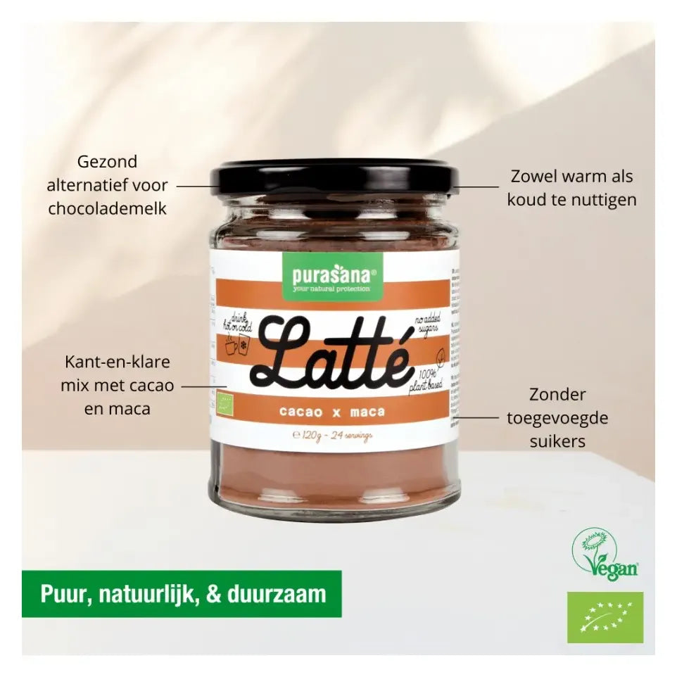 Purasana Cacao maca latte 120 gram
