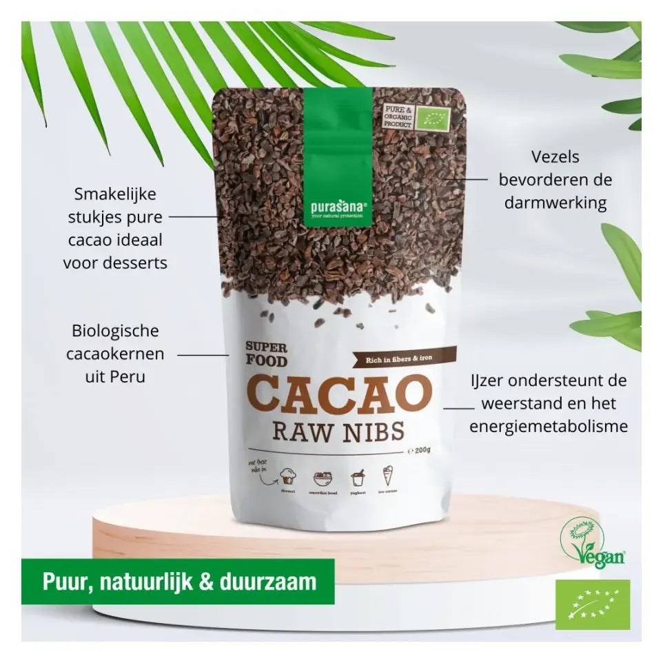 Purasana Cacao nibs 200 gram