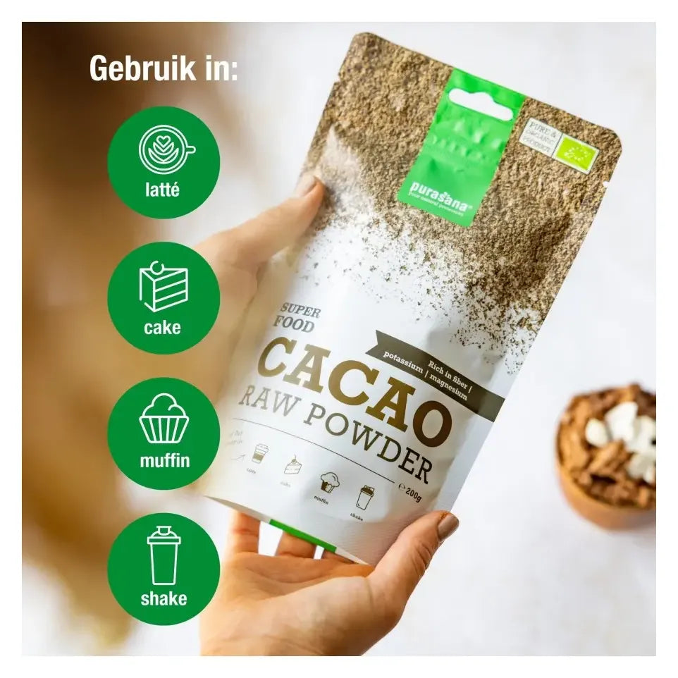 Purasana Cacao poeder 200 gram