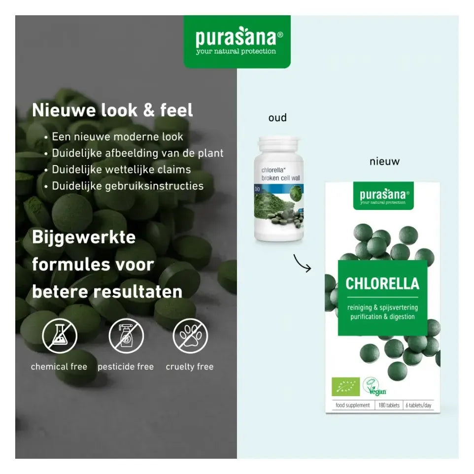 Purasana Chlorella 180 tabletten