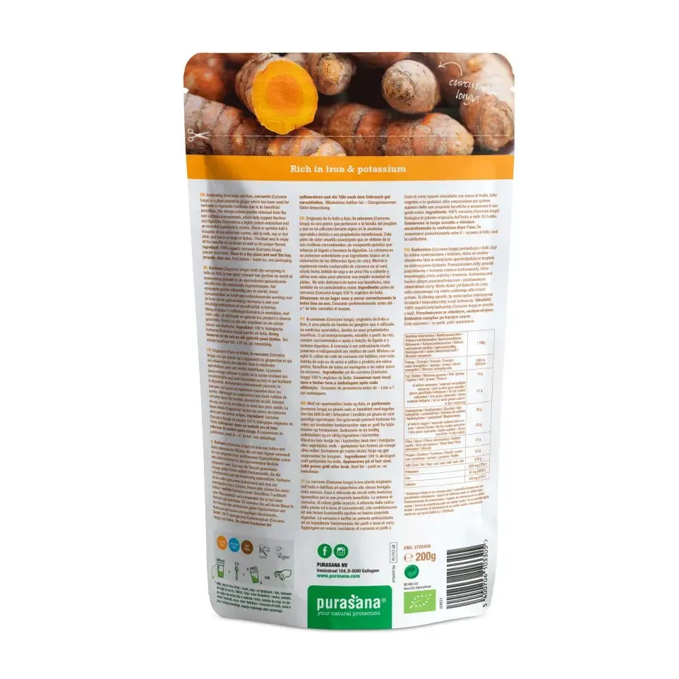 Purasana Curcuma poeder 200 gram