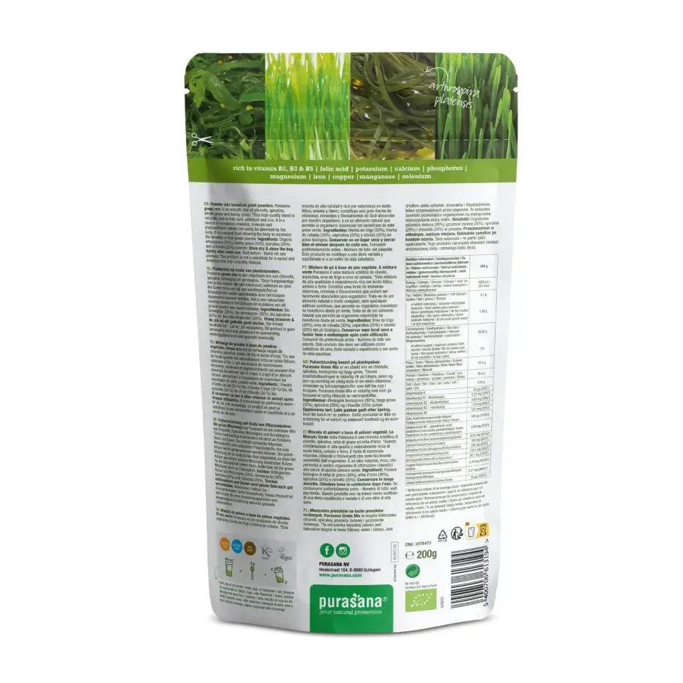 Purasana Green mix poeder 200 gram