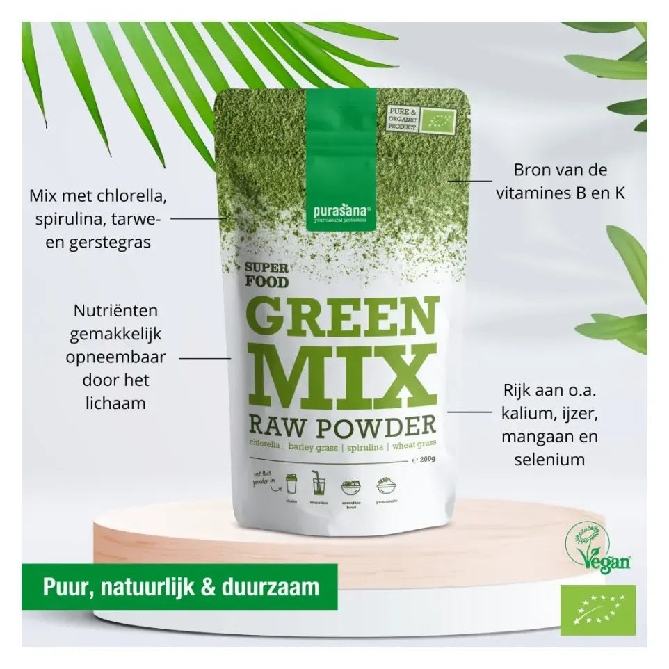Purasana Green mix poeder 200 gram