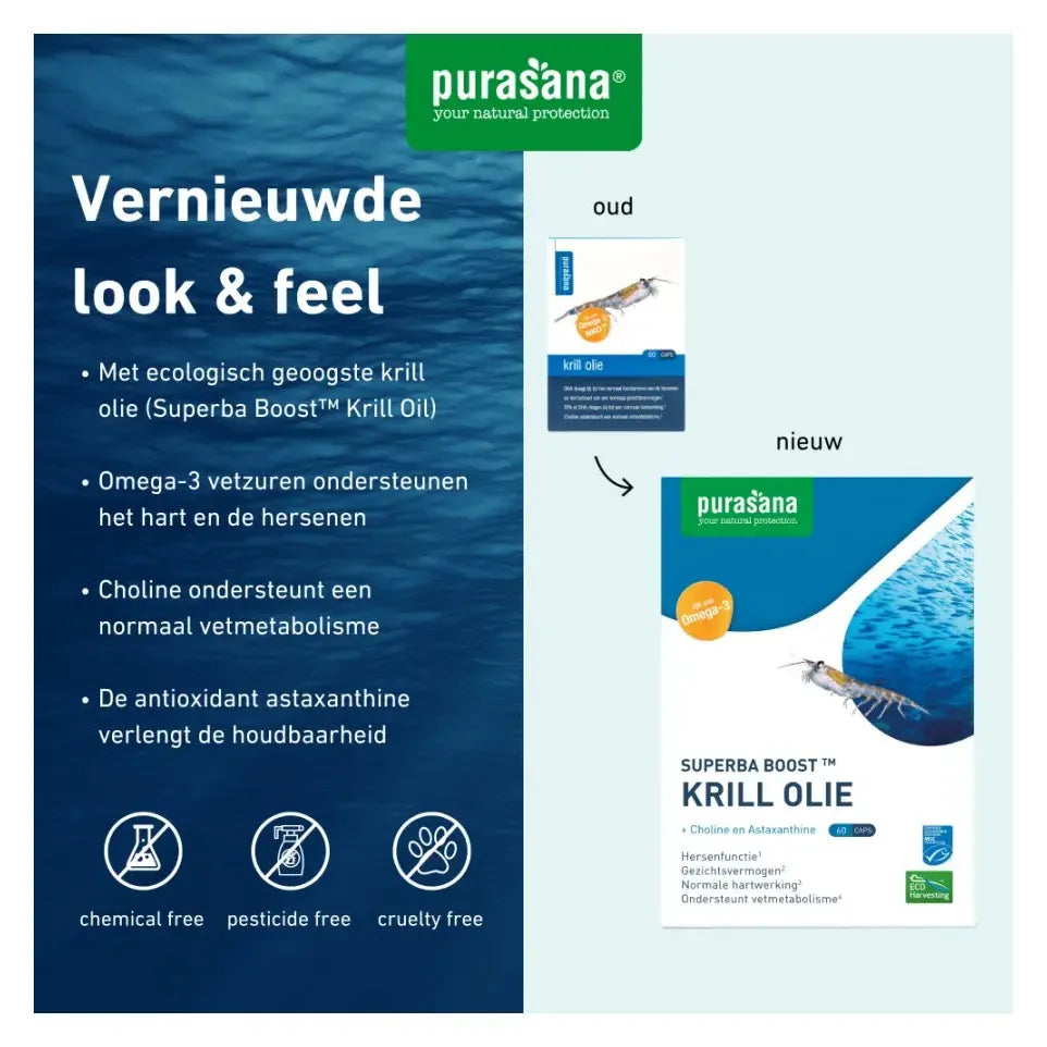 Purasana Krill olie 60 capsules