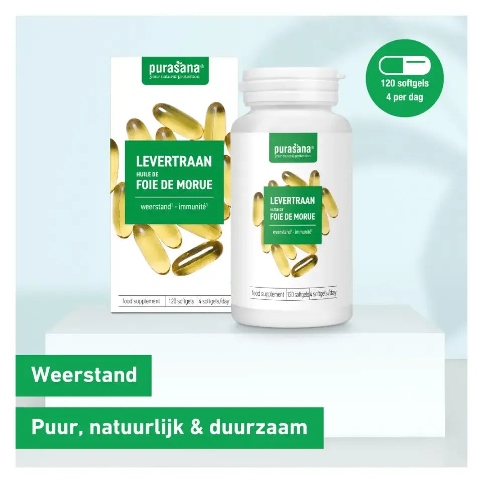 Purasana Levertraan 120 softgels