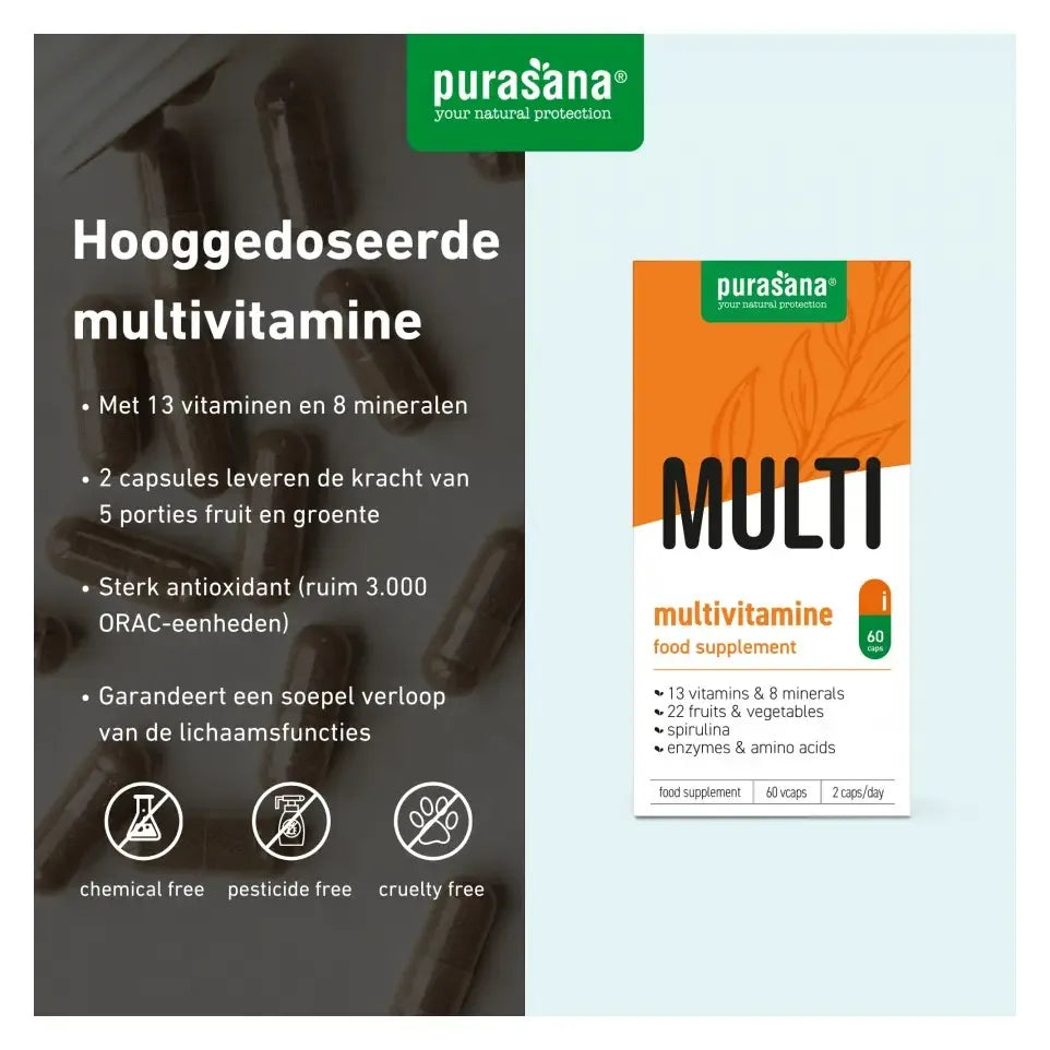 Purasana multi vitamine 60 vcaps