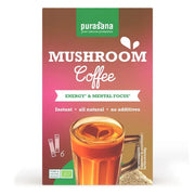 Purasana Mushroom coffee 6 sachets biologisch 18 gram