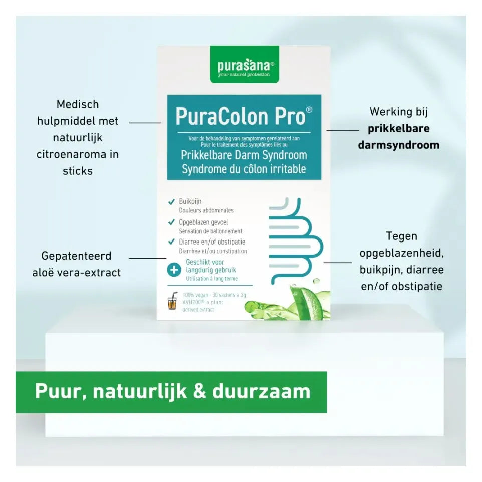 Purasana Puracolon pro prikkelbare darm syndroom 30 sachets