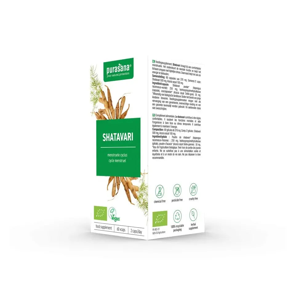 Purasana Shatavari 250 mg bio 60 vcaps