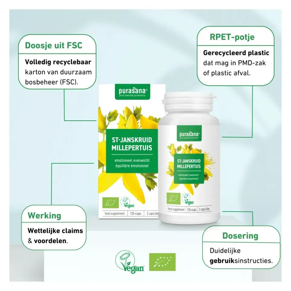 Purasana Sint Janskruid 120 vcaps