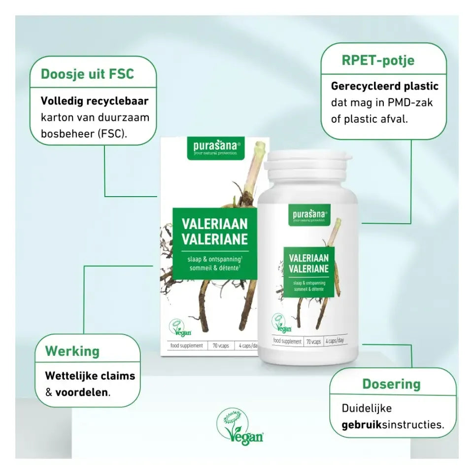 Purasana Valeriaan 70 capsules