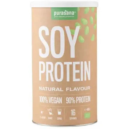 Purasana Vegan Soy Protein naturel biologisch 400 gram