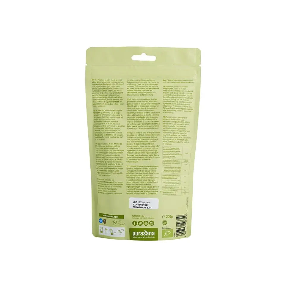 Purasana Tarwegras wheatgrass sap poeder 200 gram