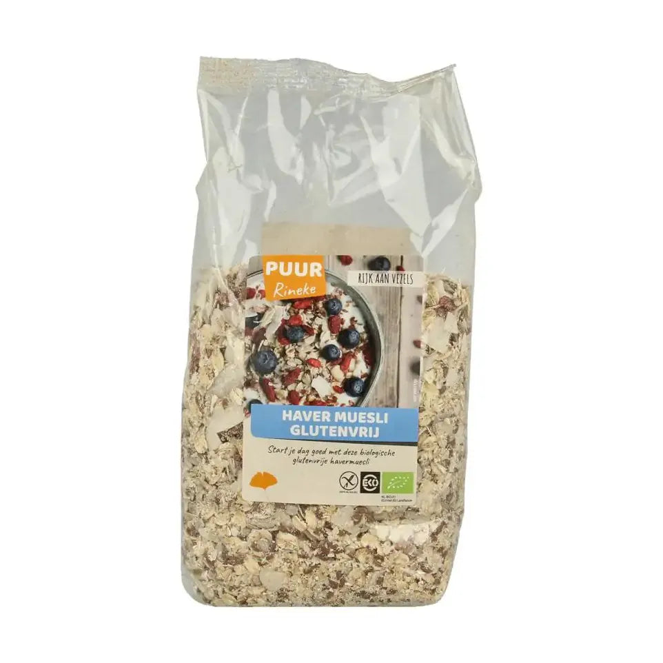 Puur Rineke Haver muesli glutenvrij biologisch 750 gram