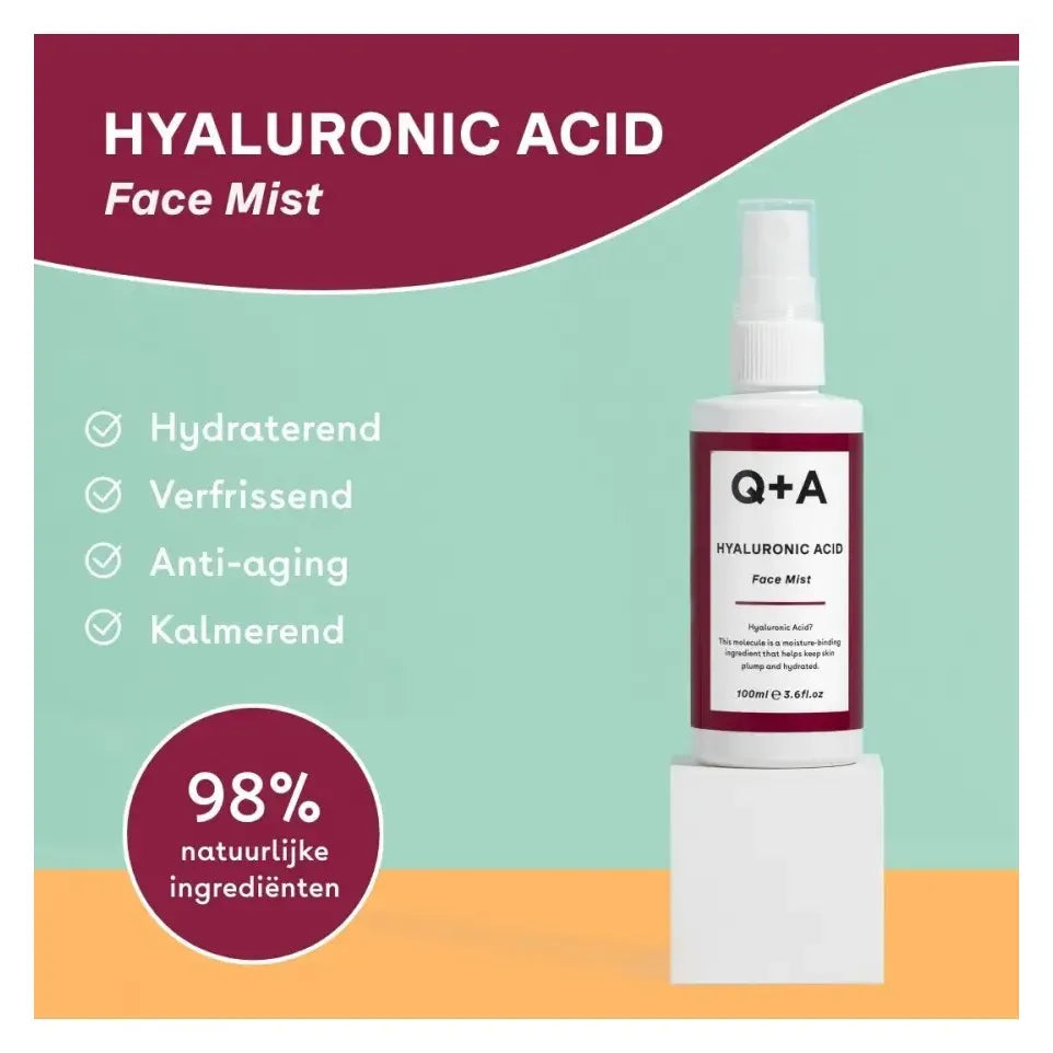 Q+A Hyaluronic acid face mist 100 ml