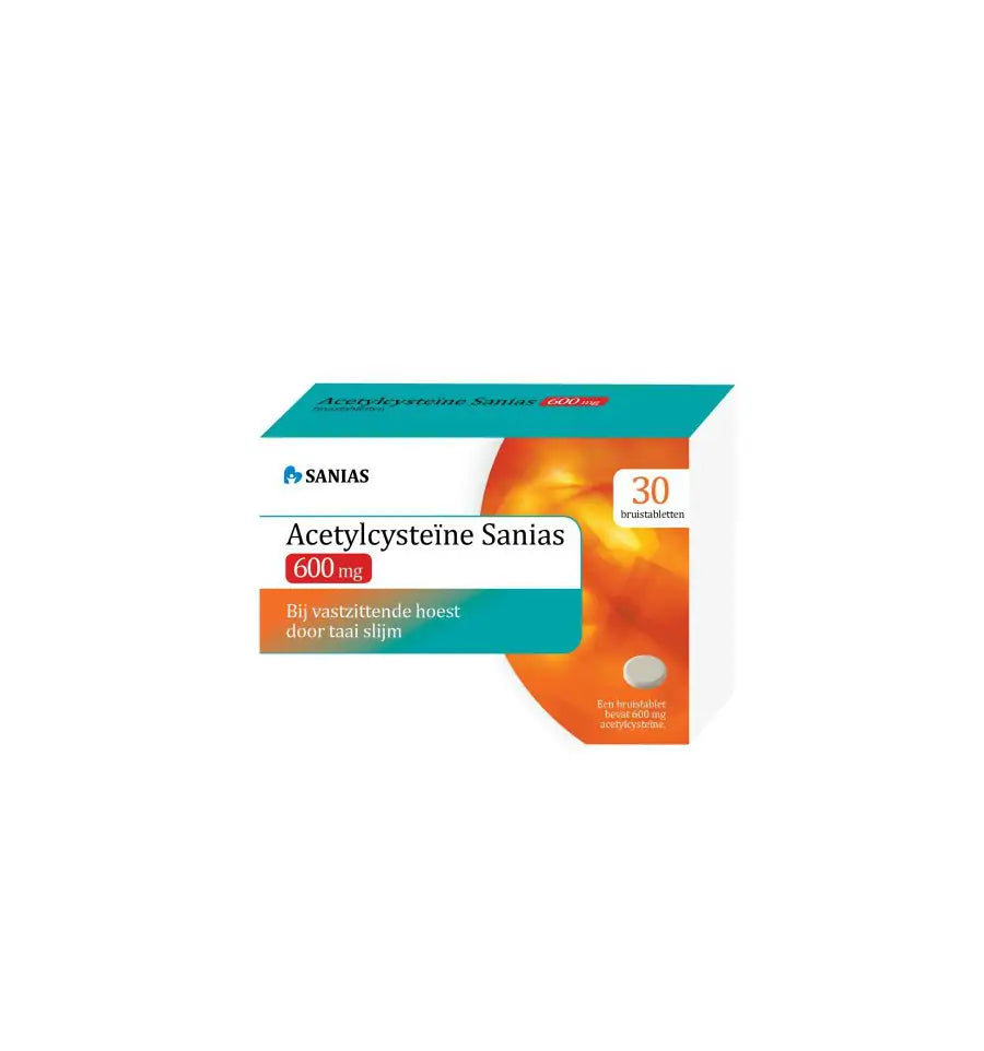 Sanias Acetylcysteine 600 mg 30 bruistabletten