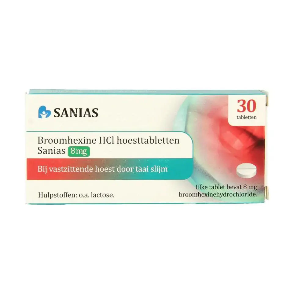 Sanias Broomhexine 8 mg 30 tabletten