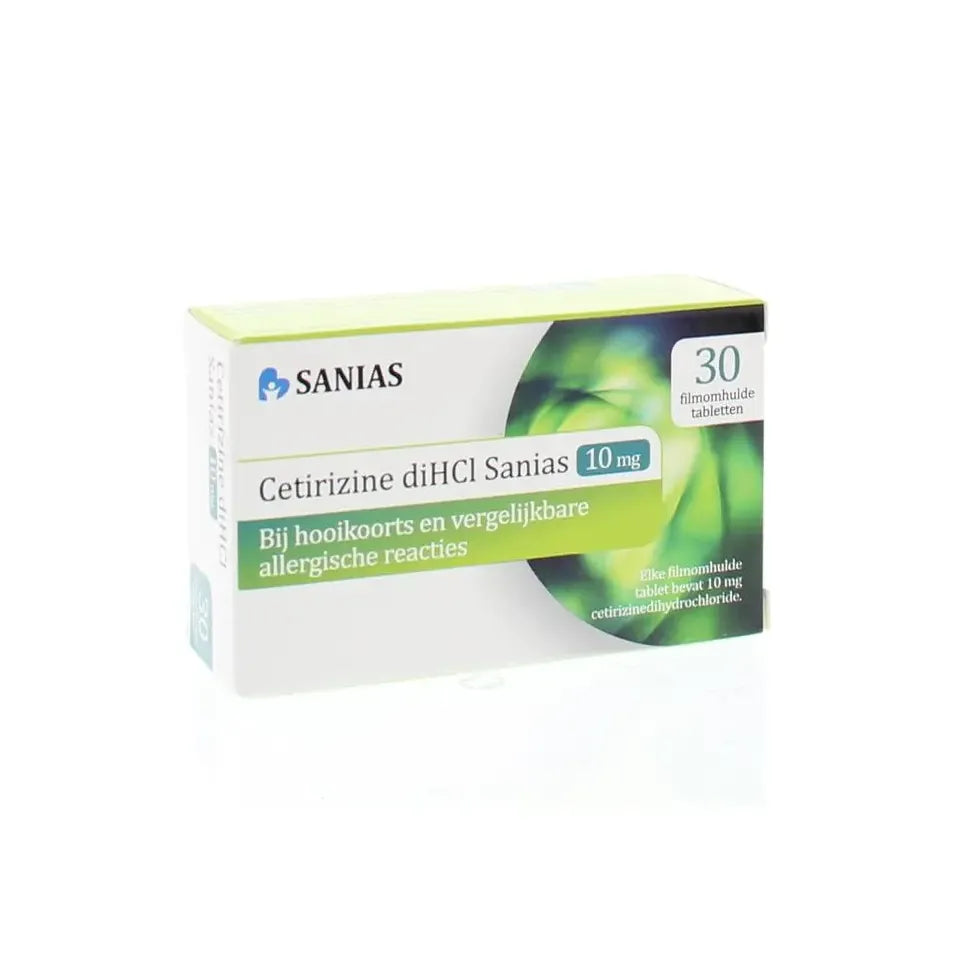Sanias Cetirizine diHCl 10 mg 30 tabletten