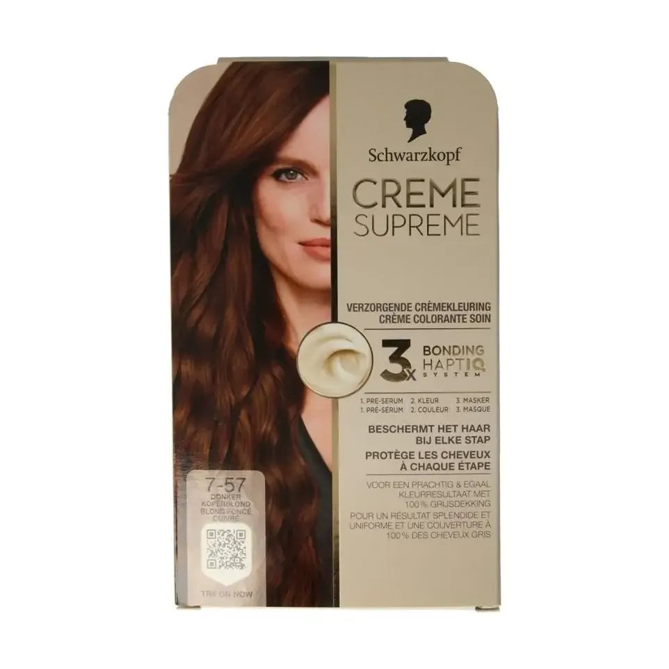 Schwarzkopf Creme supreme 7-57 donker blond