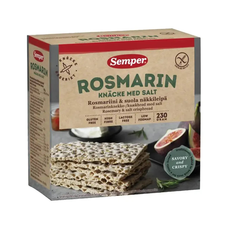 Semper Knackebrod rozemarijn zout 230 gram