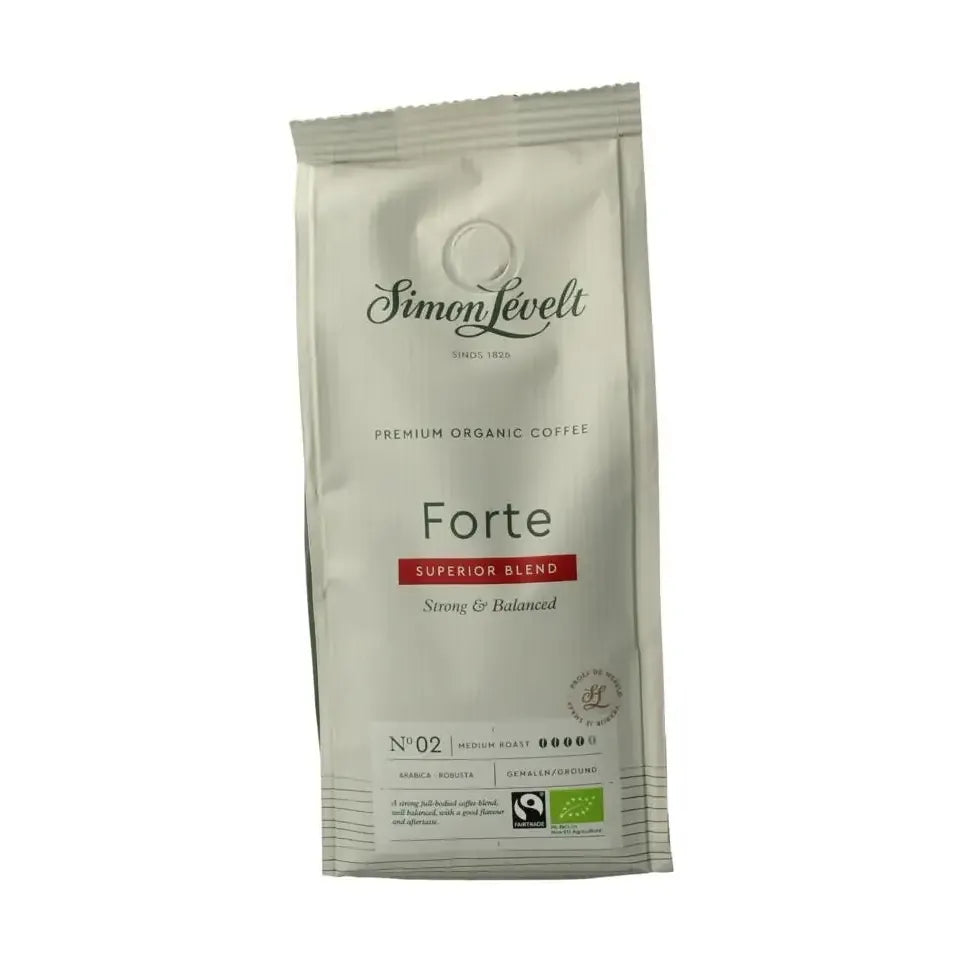 Simon Levelt Cafe organico forte snelfilter 250 gram