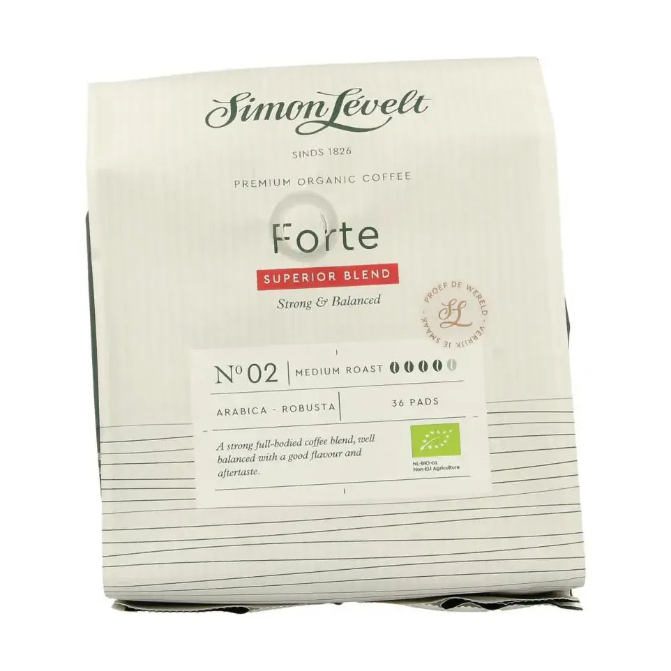 Simon Levelt Cafe pads forte superior blend 36 stuks