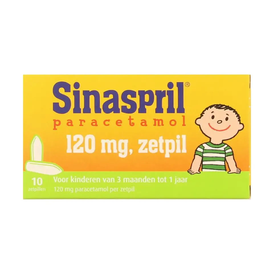 Sinaspril Paracetamol 120 mg 10 zetpillen