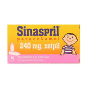 Sinaspril Paracetamol 240 mg 10 zetpillen