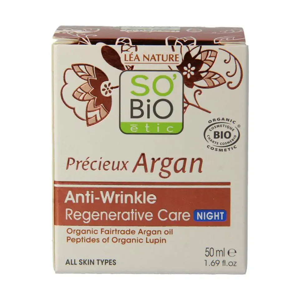 So Bio Etic Nachtcreme moisturizing anti rimpel 50 ml