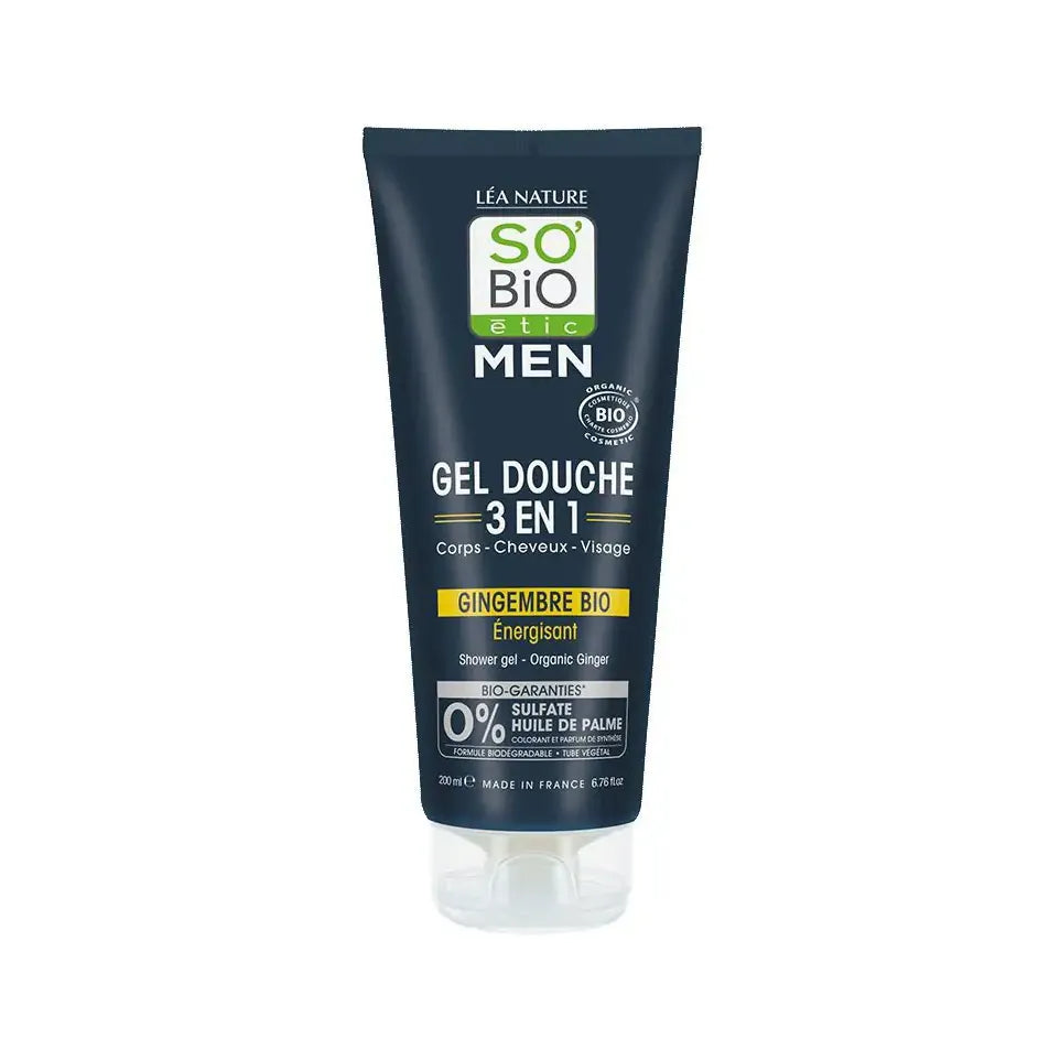 So Bio Etic Showergel for men 3-in-1 ginger 200 ml