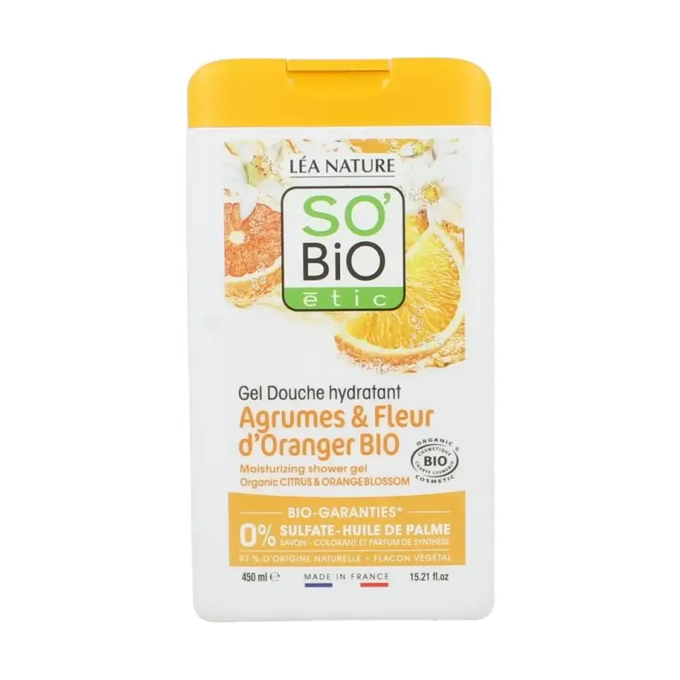 So Bio Etic Showergel citroen orange blossom 450 ml