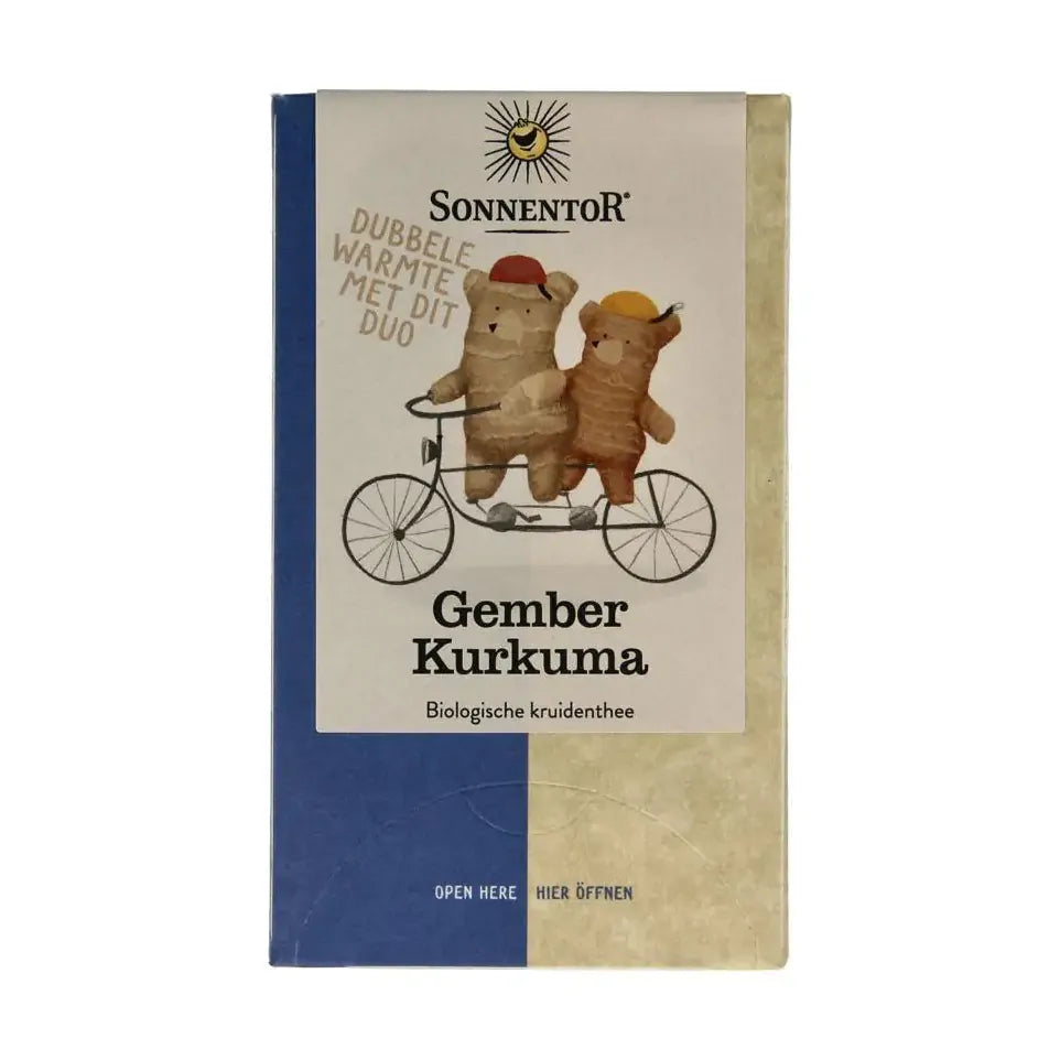 Sonnentor Gember curcuma thee 18 zakjes
