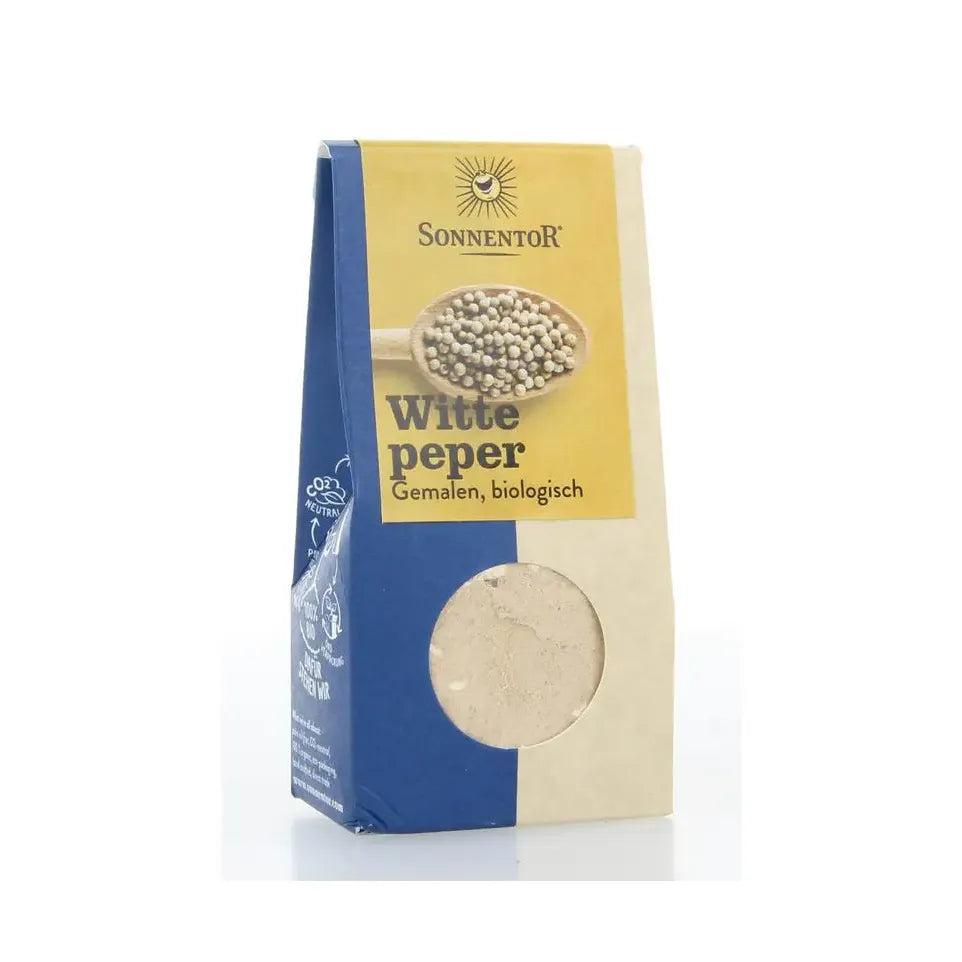 Sonnentor Witte peper gemalen 35 gram