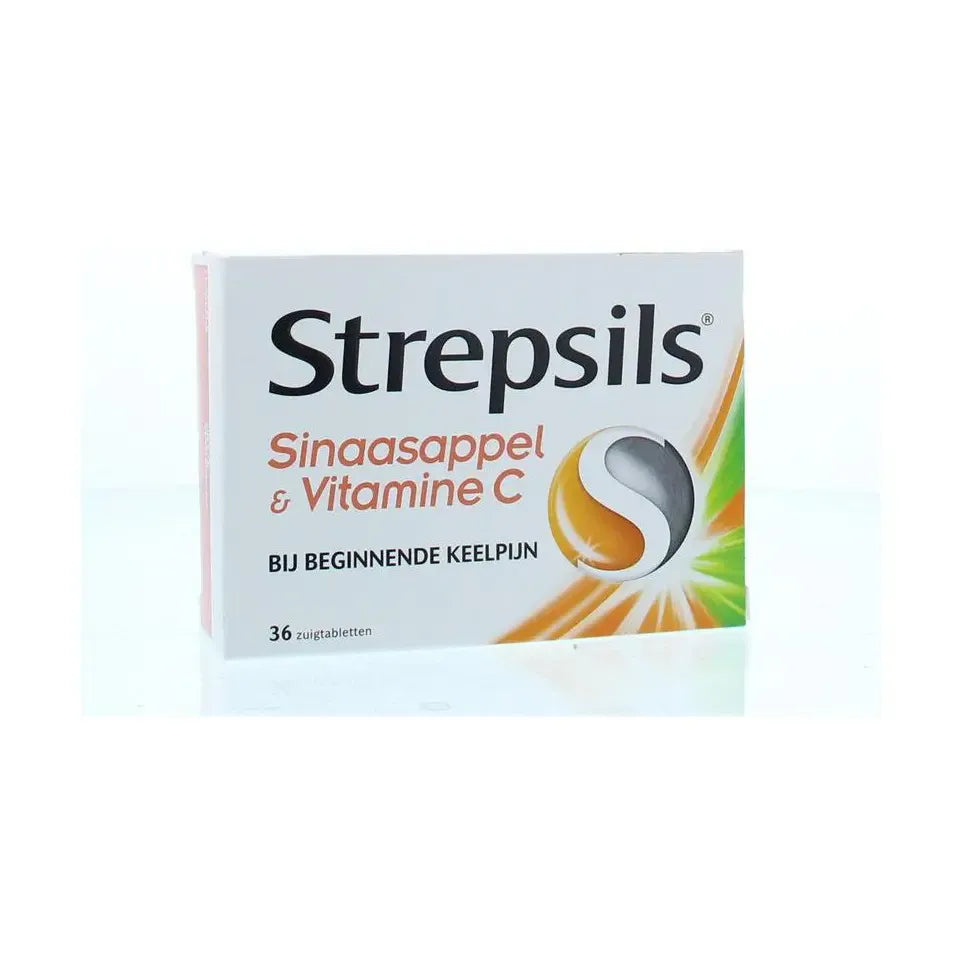 Strepsils Sinaasappel / Vitamine C 36 zuigtabletten
