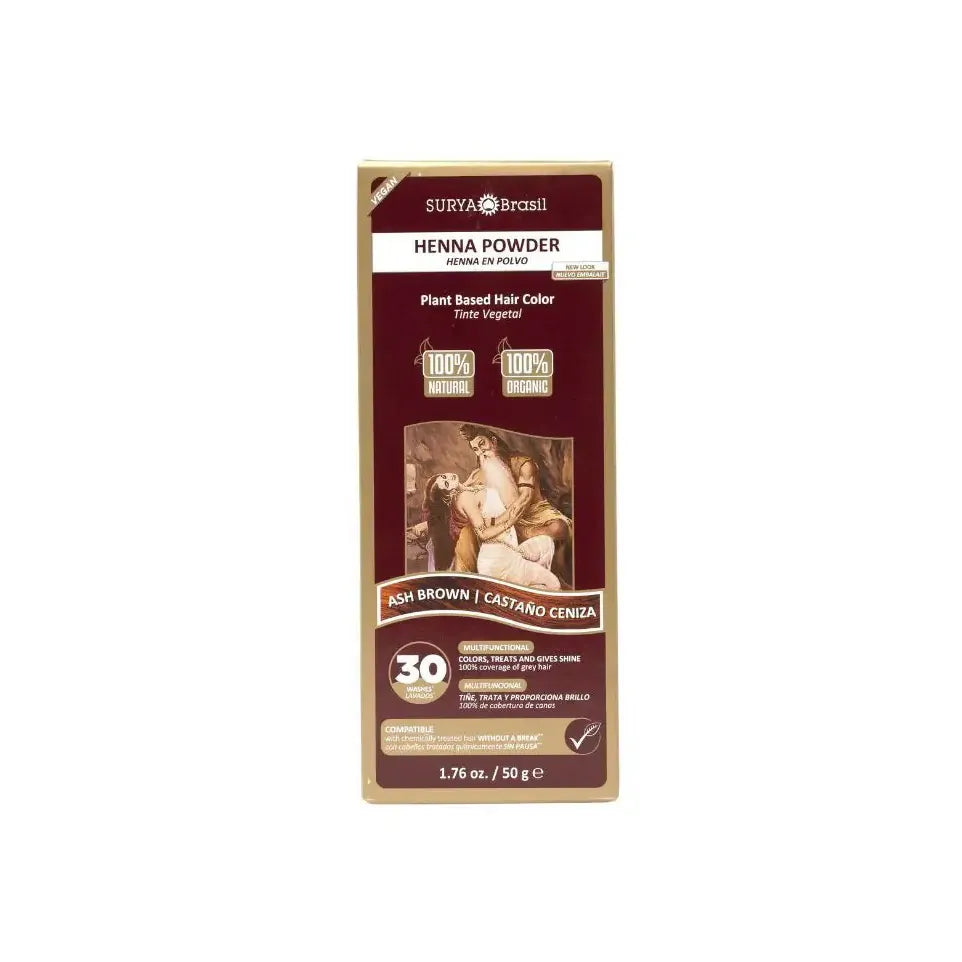 Surya Brasil Henna haarverf poeder as bruin 50 gram
