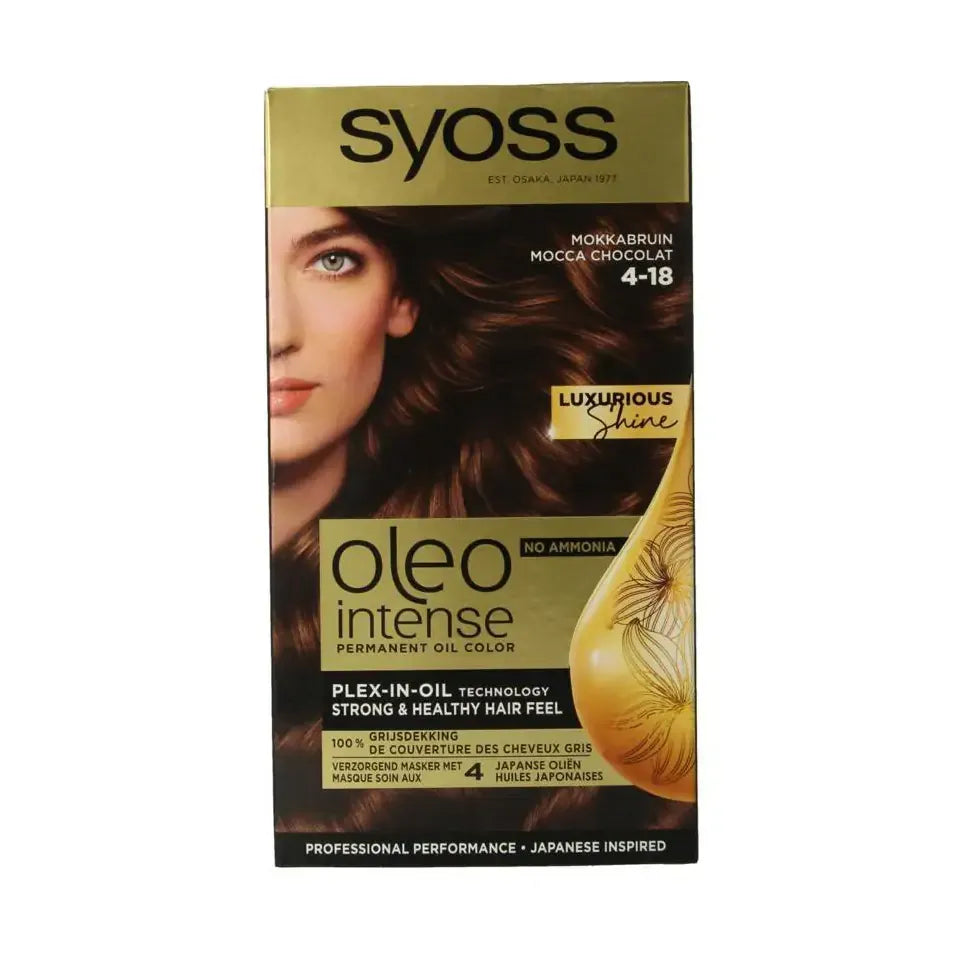 Syoss Color Oleo Intense 4-18 mokkabruin haarverf