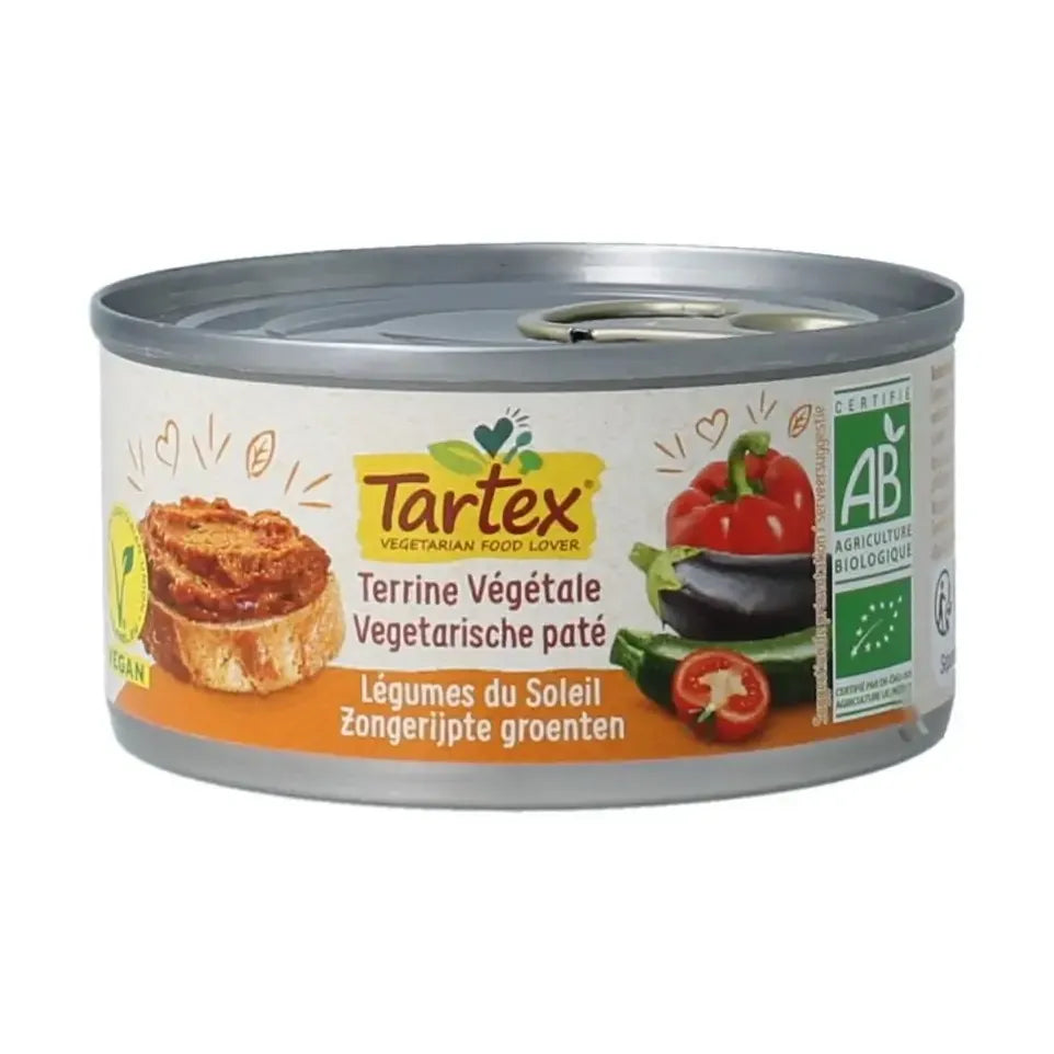 Tartex Pate zongerijpte groente 125 gram