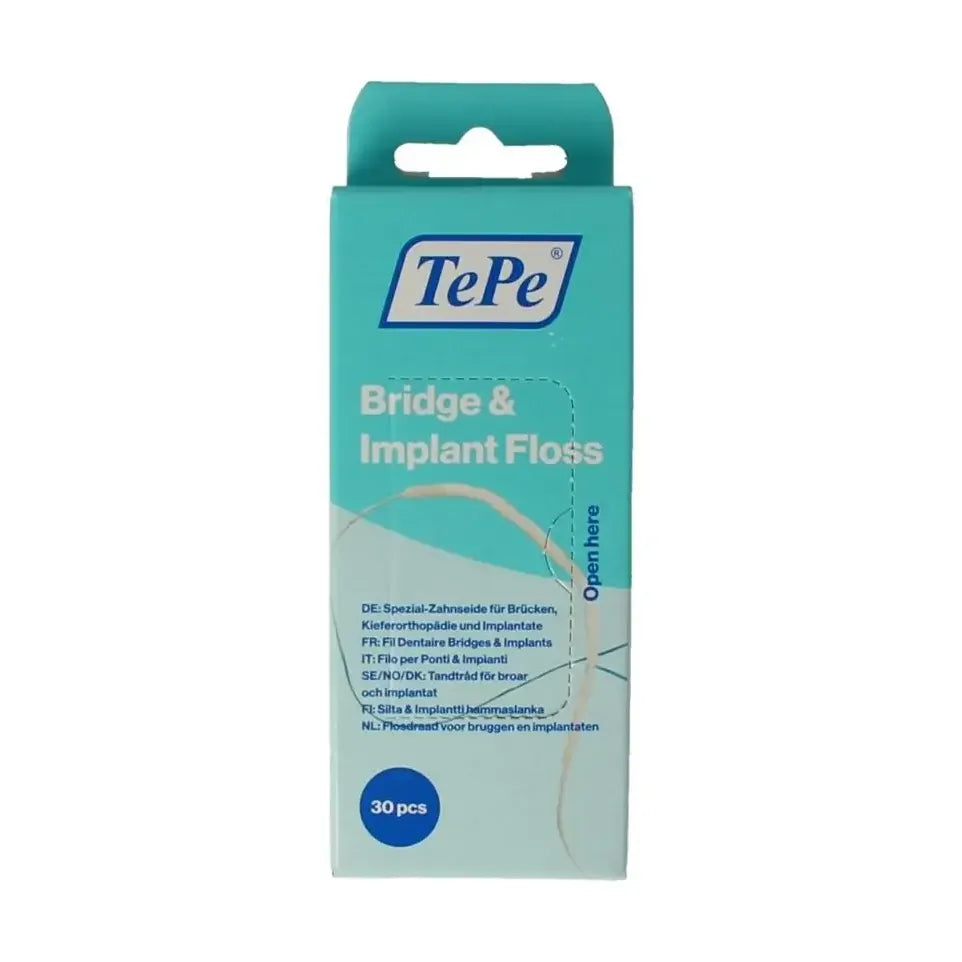 Tepe Bridge & implant floss 30 stuks