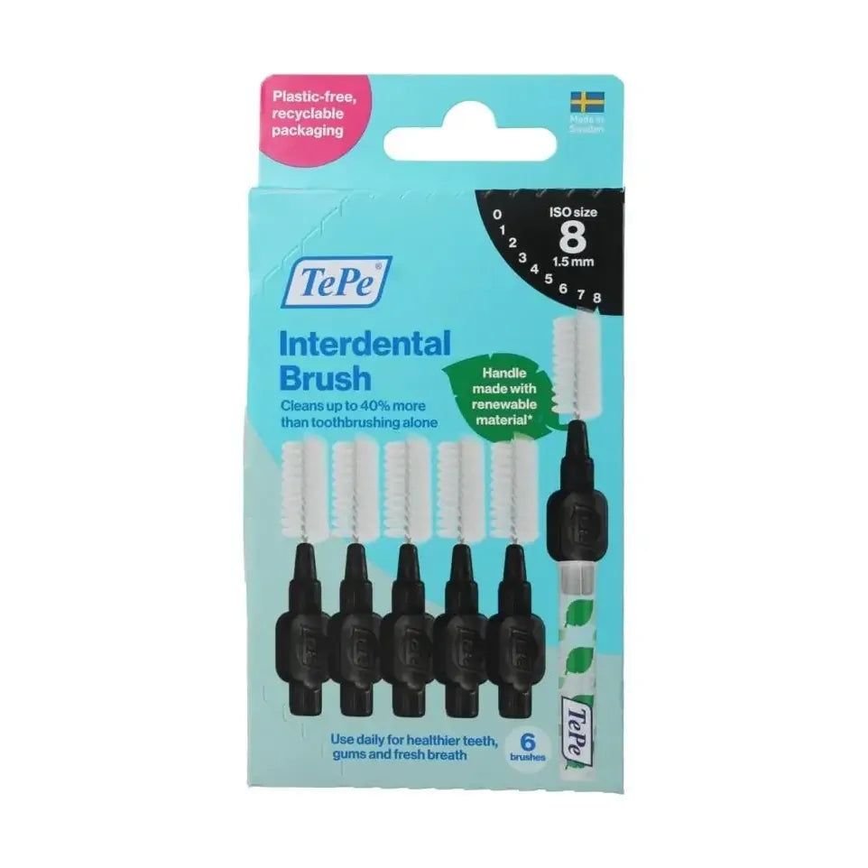 Tepe Interdentale ragers original zwart maat 8 6 stuks