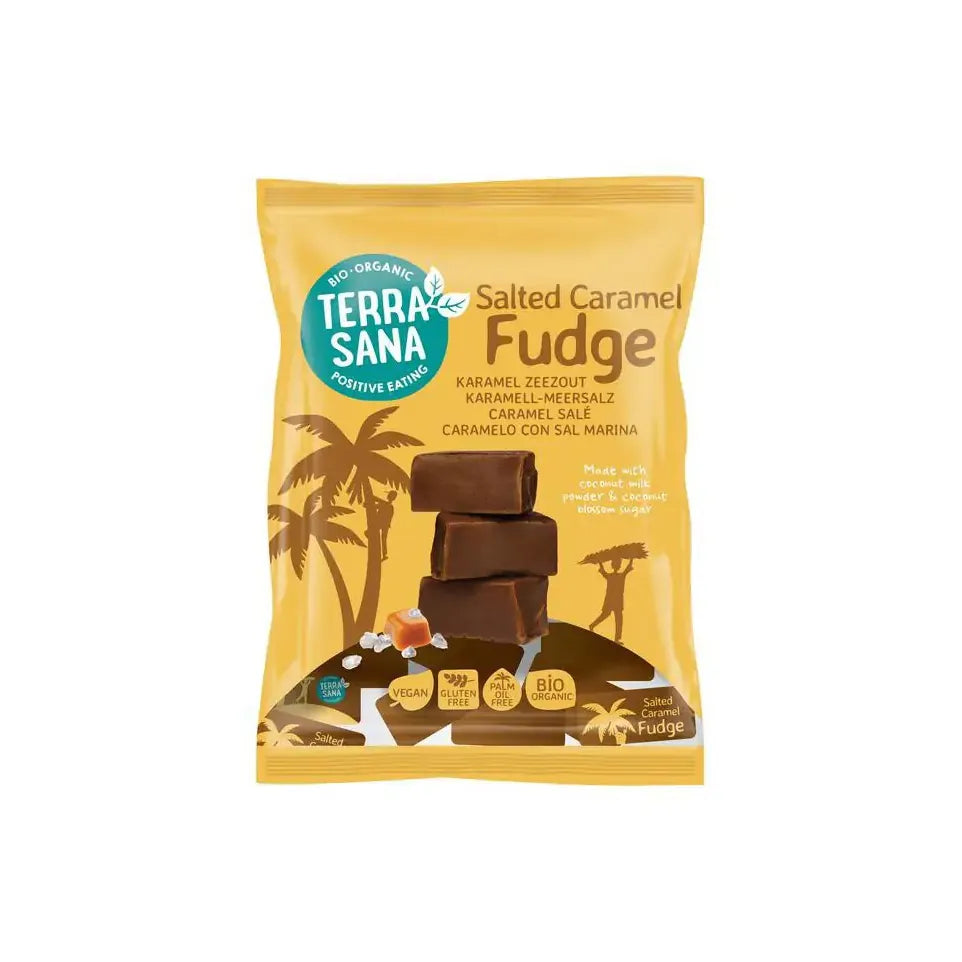 Terrasana Fudge karamel zeezout bio 150 gram