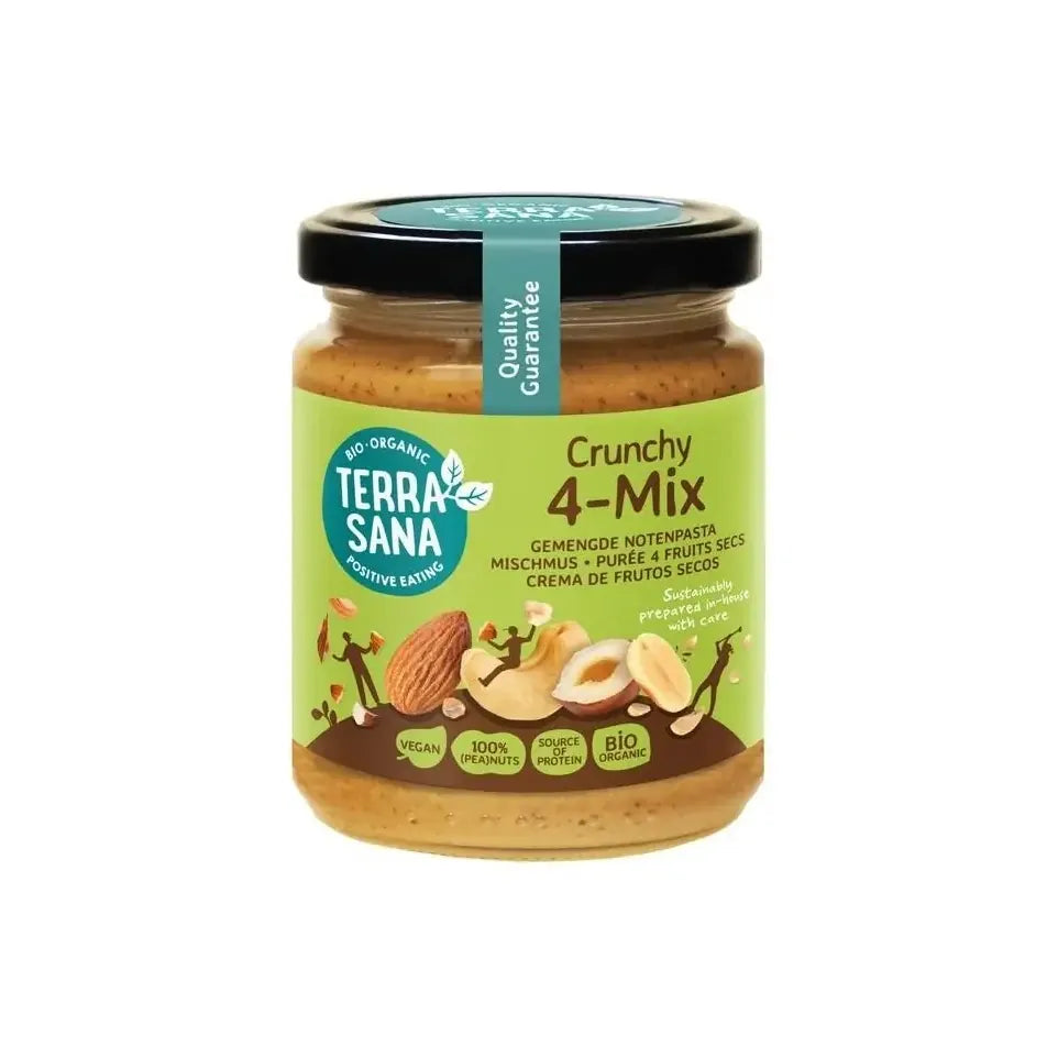 Terrasana 4-Mix crunchy notenpasta 250 gram