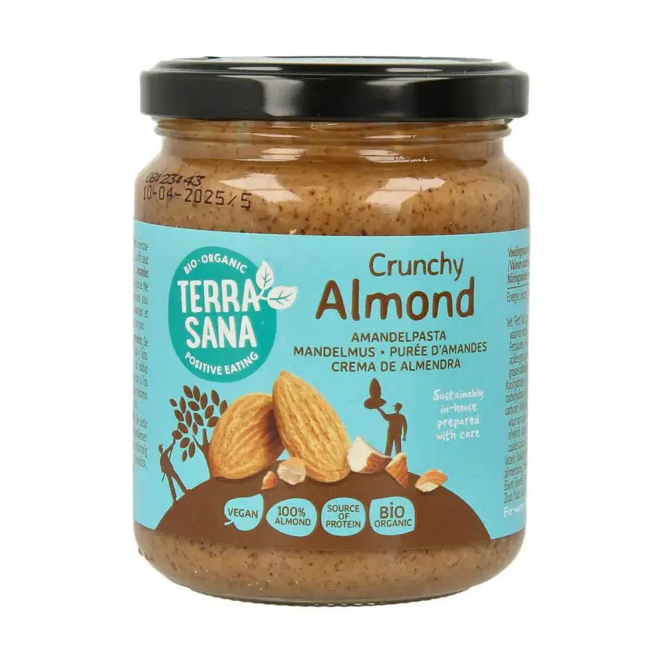 Terrasana Amandelpasta crunchy bio 250 gram