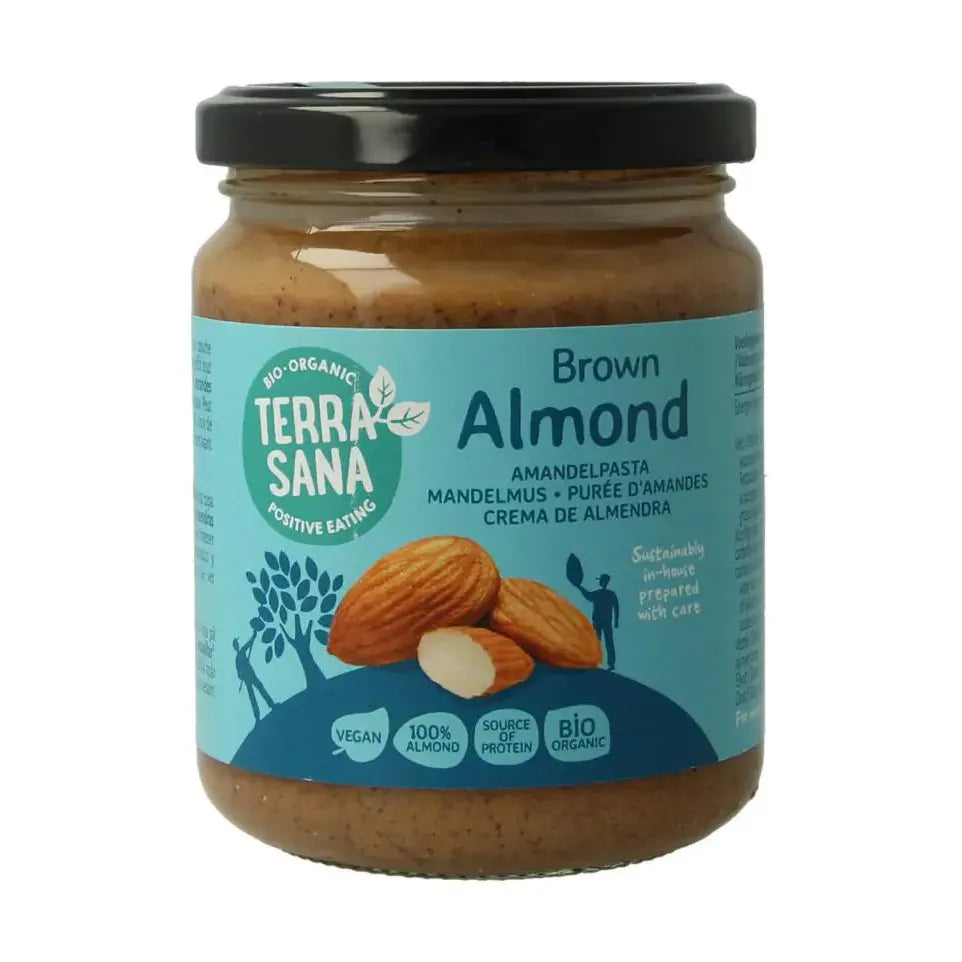 Terrasana Amandelpasta bruin bio 250 gram
