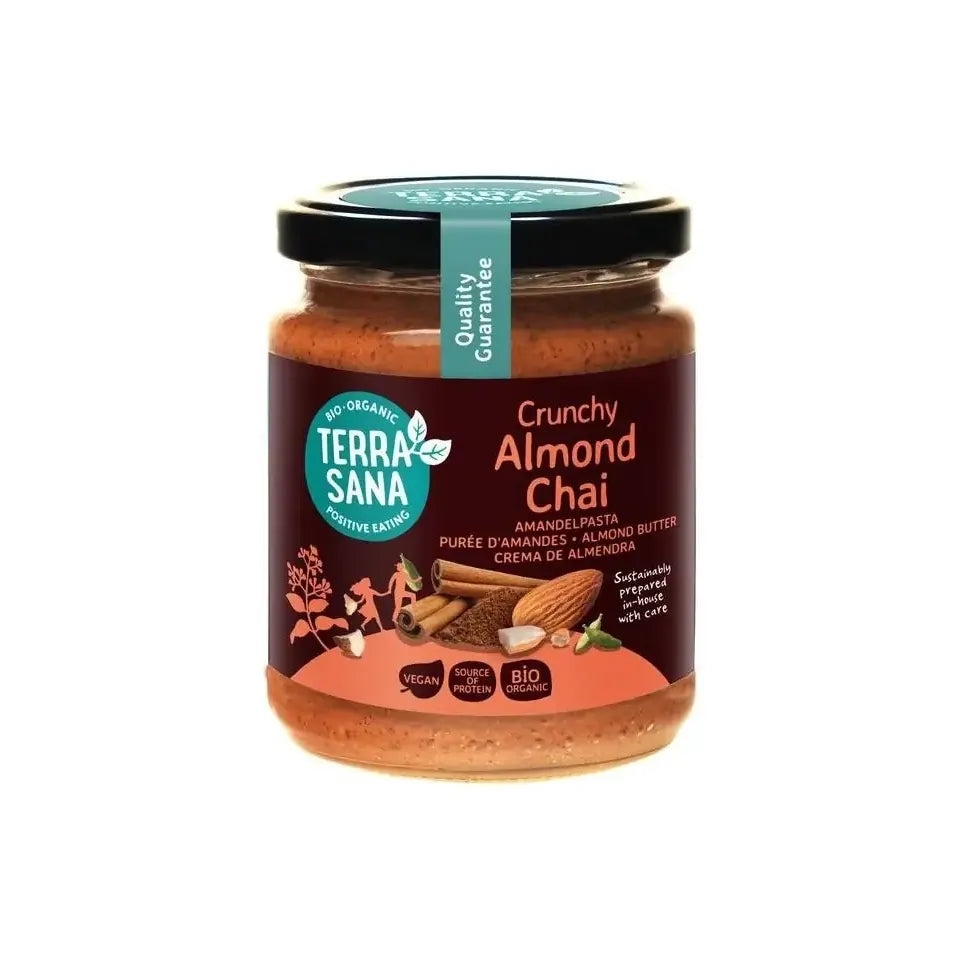 Terrasana Amandelpasta crunchy chai 250 gram