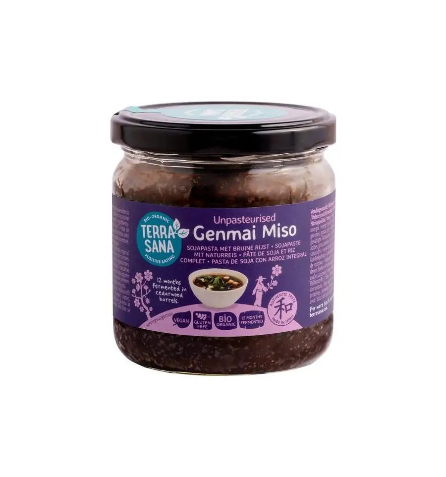 Terrasana Genmai miso ongepasteuriseerd bio 350 gram