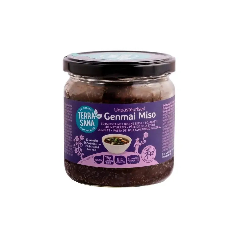 Terrasana Genmai miso ongepasteuriseerd bio 350 gram