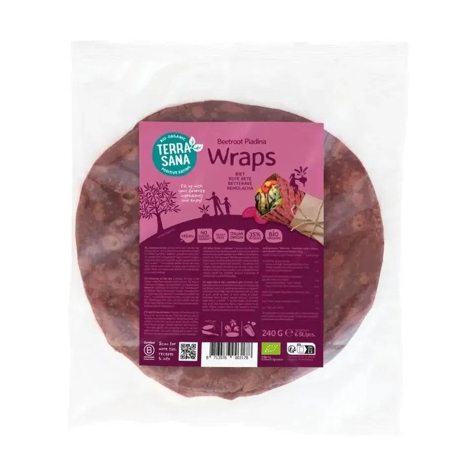 Terrasana Groentewraps met biet bio 240 gram