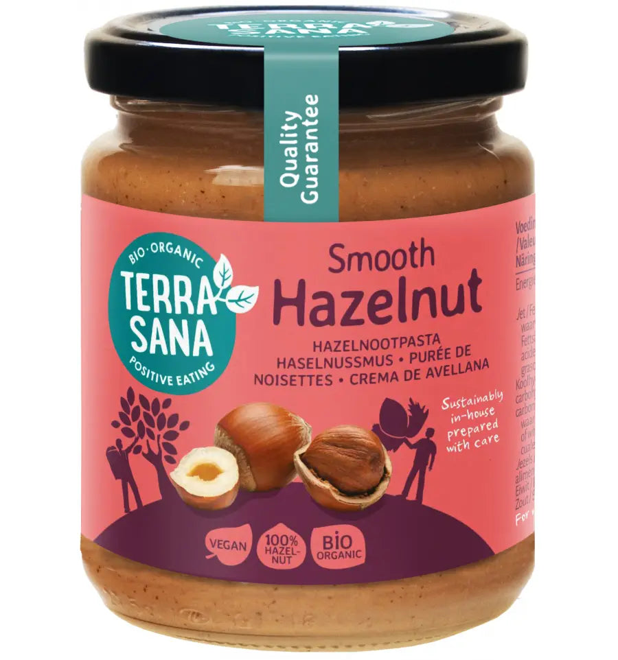 Terrasana Hazelnootpasta bruin bio 250 gram